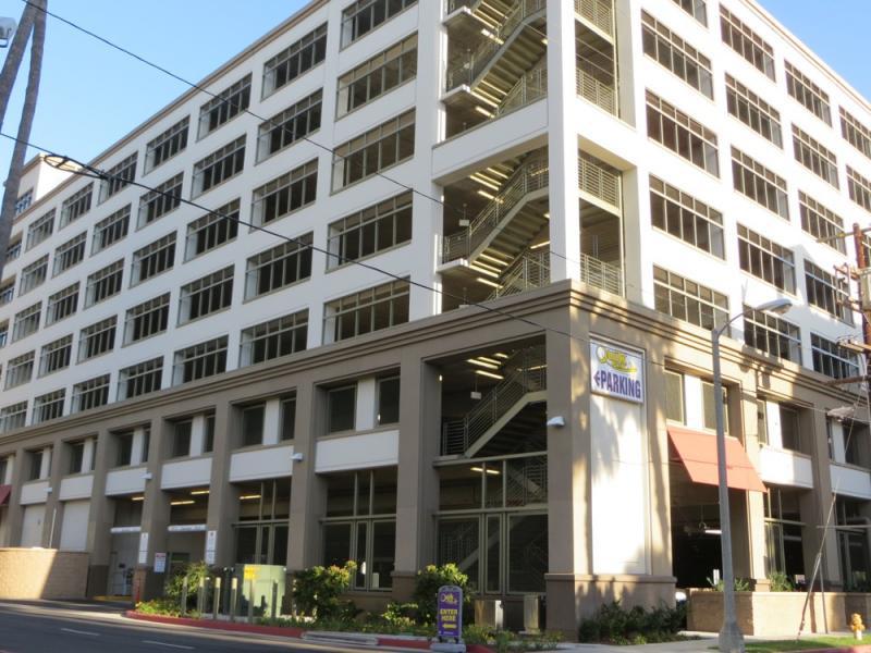Covered parking garage near LAX