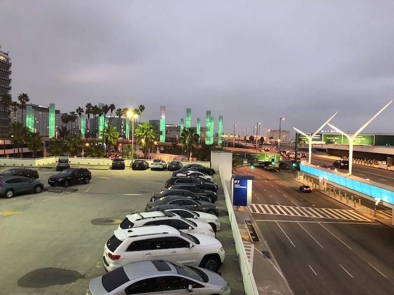 Early morning at LAX with airport parking and shuttle service